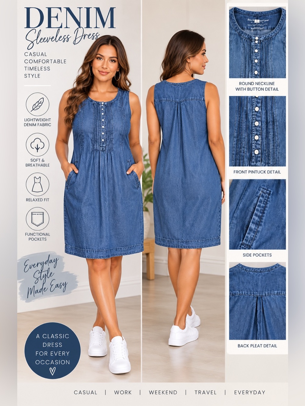 COLDWATER CREEK - DARK WASH SIZE XXL (NEW WITH TAGS) A35